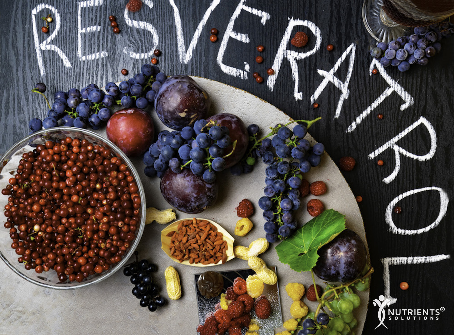 Vitamins Because Resveratrol With Red Wine 550mg - 180 Capsules - Heart Health